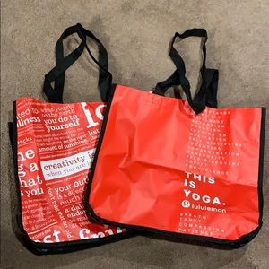2 lululemon medium sized bags